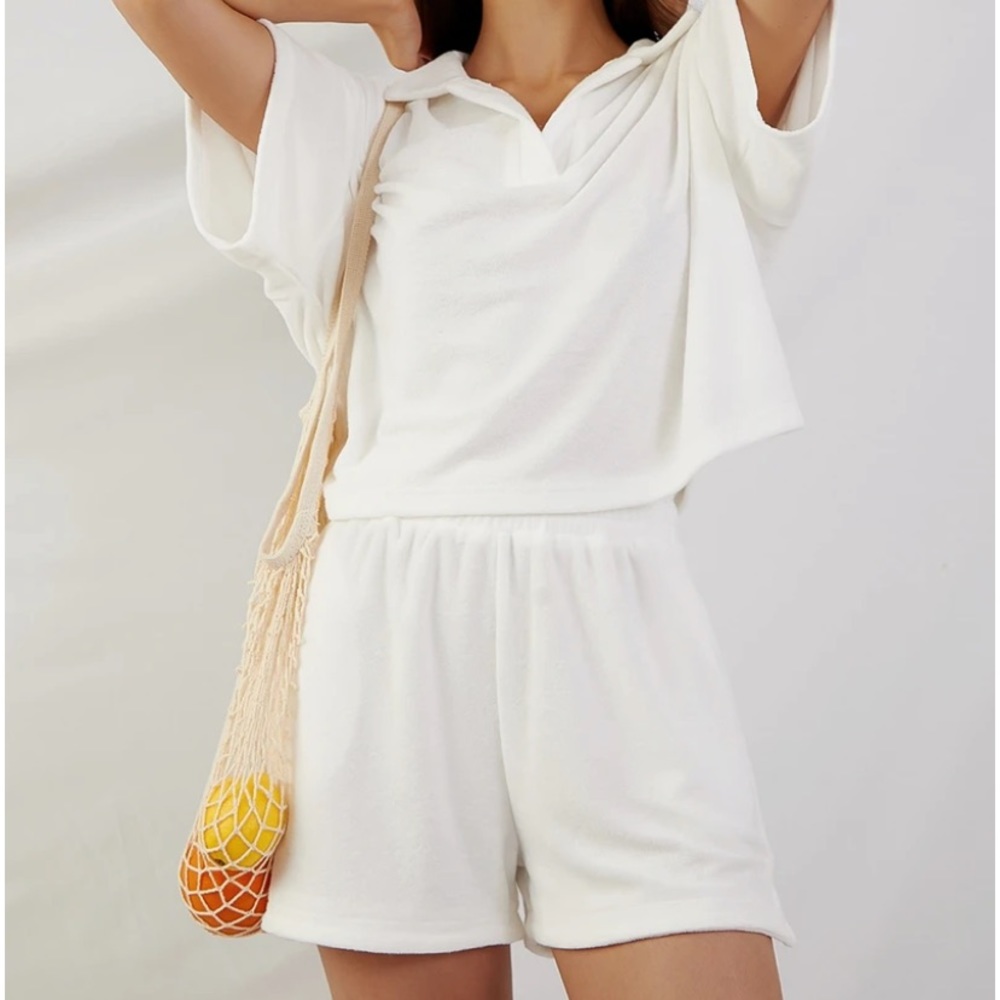 Terry cloth short set